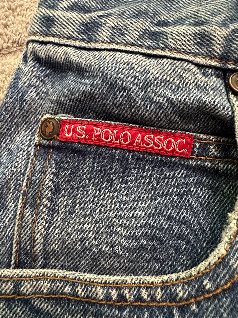 U.S. Polo Assoc Men's Light Blue Denim Jean Shorts - Picture 3 of 8